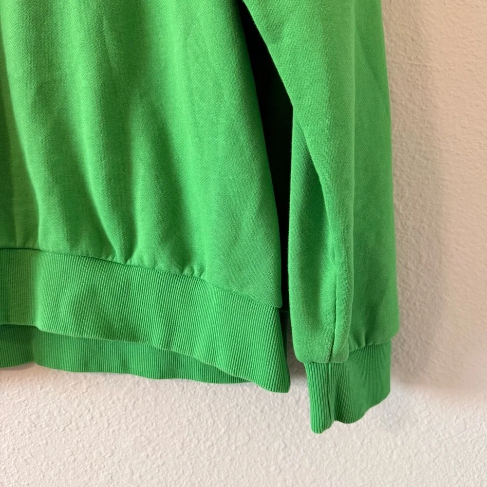 Adidas GFX Green Black Geometric Graphic Pullover Sweatshirt Men's Size X-Large - Picture 3 of 7